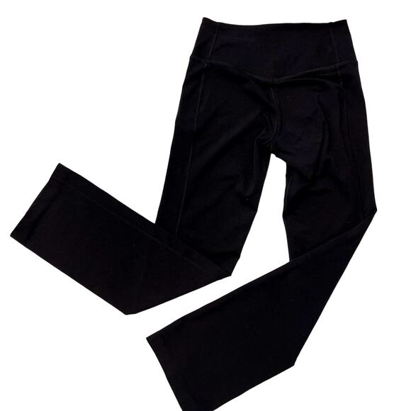 Nike Dri-Fit Black Cropped Leggings with Wide Leg Opening Size S (fits like XS) - Picture 2 of 10